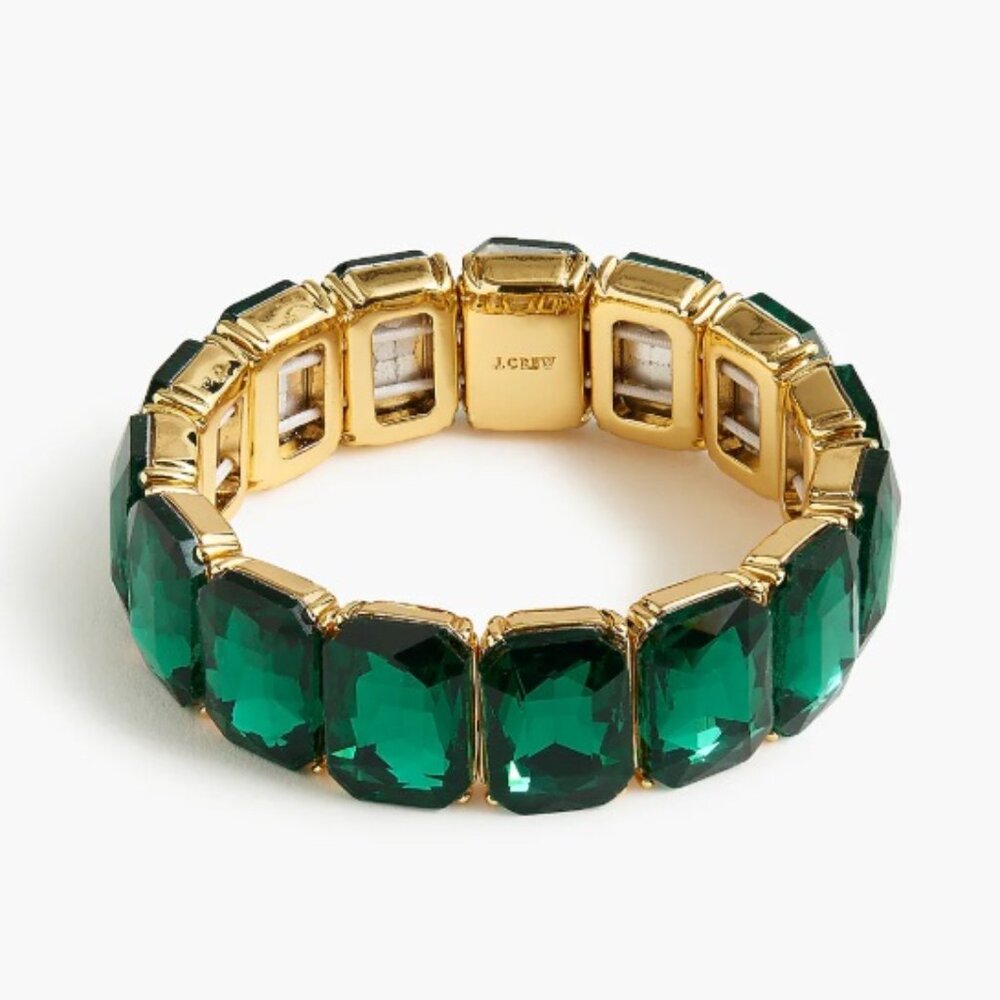 J.Crew Factory Crystal Stretch Statement Bracelet - Picture 2 of 5